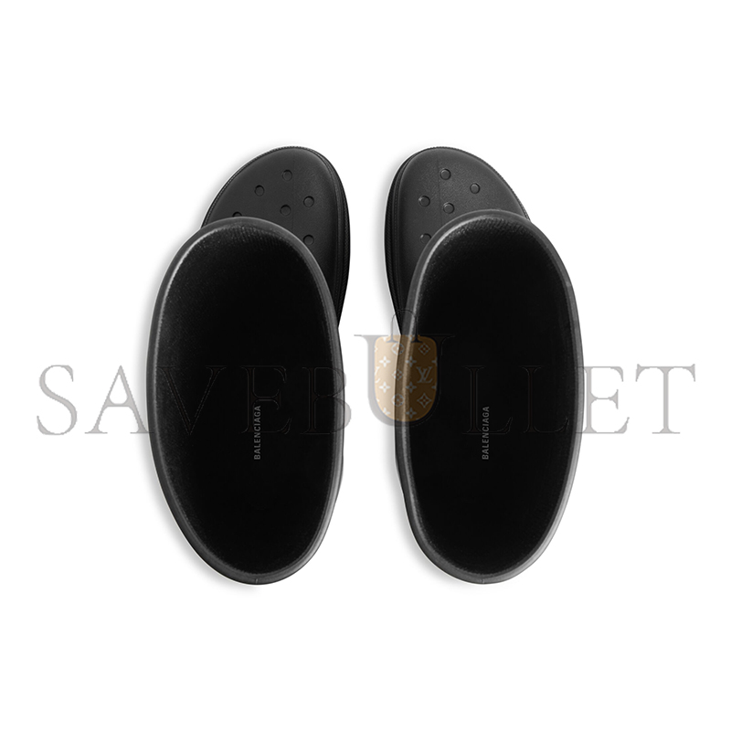 BALENCIAGA BLACK WOMEN'S CROCS BOOTS 677388W1S8E1000 BALENCIAGA BLACK WOMEN'S CROCS BOOTS 677388W1S8E1000